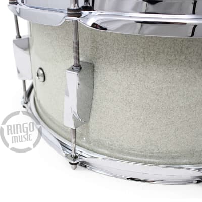 Canopus Yaiba II Birch 14x6.5" Ice White Sparkle Lacquer JSB-1465-IWSL image 5