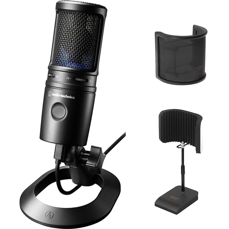Audio technica At2020 Usb+X + Pro580 Microphone pack with stand