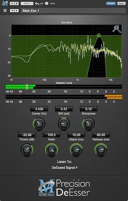 Metric Halo MH Precision DeEsser v4 Download Plugin Software  			