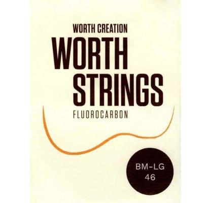 Worth Brown Fluorocarbon Soprano/Concert LOW G Ukulele Strings BM-LG 46 (G-C-E-A) Enough For 2 Sets for sale