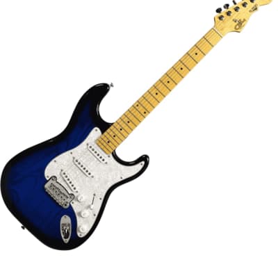 Guitare Electrique G&L TS500-BBL-M - Standard - Tribute S-500 Blueburst, touche érable image 2