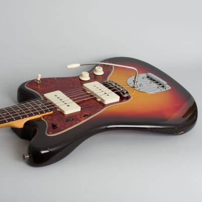 Fender  Jazzmaster Solid Body Electric Guitar (1964), ser. #L40716, black hard shell case. image 7