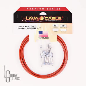 Lava Cable Piston Series Solder-Free Right Angle 10' Cable Pedal Board Kit
