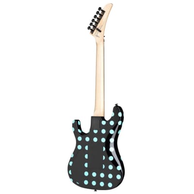 Kramer Nightswan Electric Guitar (Black/Blue Polka Dots) (New York, NY) image 4