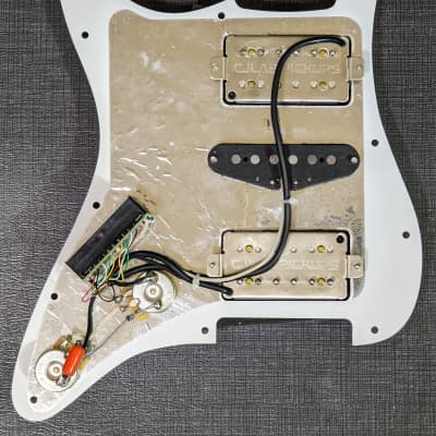CJLab Pickups - Prewired Hum-Single-Hum (HSH) Pickguard Set with 10-Way Free-Way Switch image 2