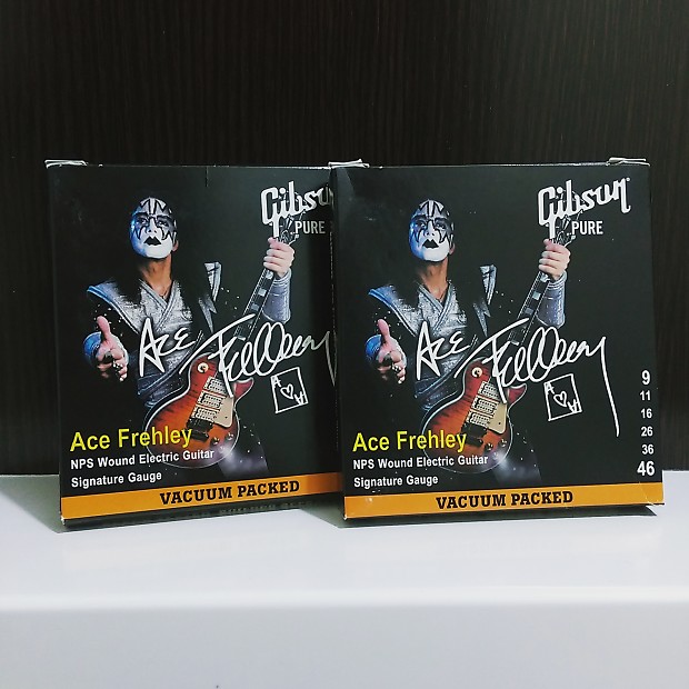 2 Pack of Gibson Ace Frehley Signature Electric Guitar Strings 09