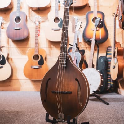 Eastman MDO305 A-Style Octave Mandolin w/S-Holes, Solid Spruce Top, Classic Satin Finish, w/Soft Case image 1