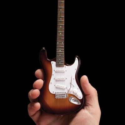 AXE HEAVEN Official Classic Sunburst Fender Strat Miniature Guitar Display Gift image 2