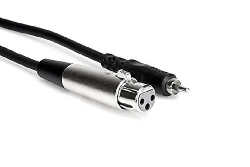 Hosa XRF-105 XLR3F to RCA Unbalanced Interconnect Cable, 5 feet image 1