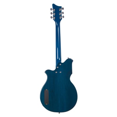 Airline Guitars MAP FM Blueburst Flame - Updated Vintage Reissue Electric Guitar - NEW!! image 7