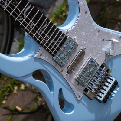 Ibanez PIA3761C - Blue Powder Steve Vai Signature Guitar image 3