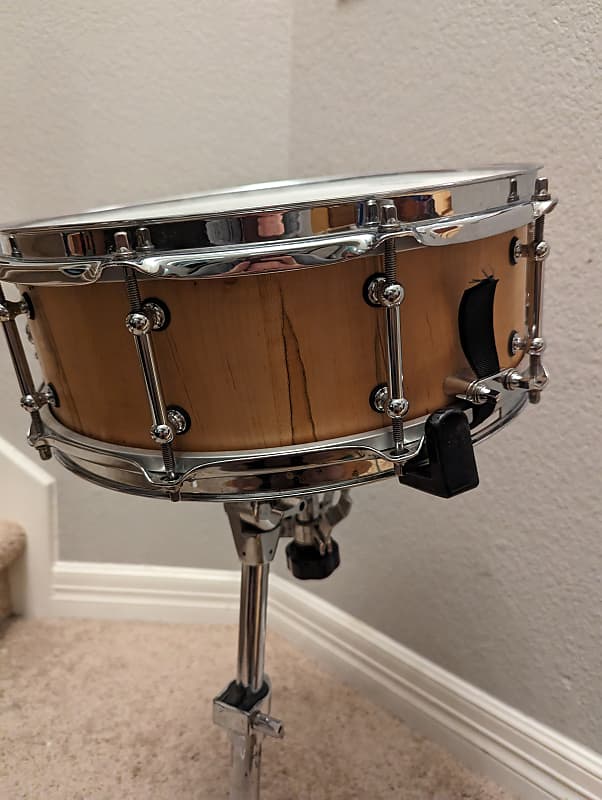 Custom Stave Snare Drum - Ambrosia Maple 2020 - Natural image 1