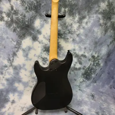2014 Laguan LE50 Black Short Scale 3/4 Electric Guitar Pro Setup New Strings Gigbag image 10