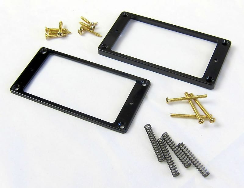 Humbucker Trim Rings Mounting Kit Graduated Height / Flat Reverb