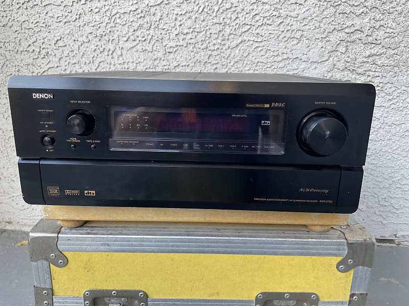 Vintage Denon AVR-5700 AV Surround Receiver For Parts Or Repair  - Black  			