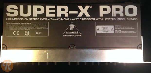 Behringer Super-X Pro CX3400 2/3-Way Stereo 4-Way Mono Crossover image 2