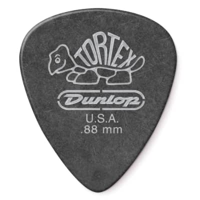 Dunlop 488P.88 Tortex Pitch Black Standard Guitar Picks, .88mm, 12-Pack image 2