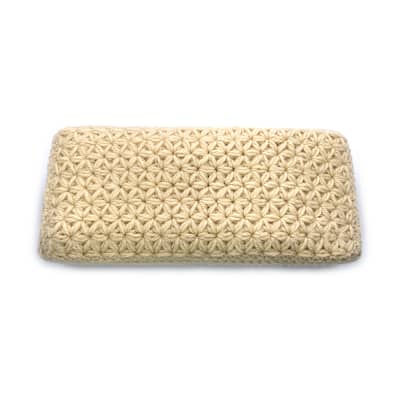 Jasmine stitch crochet dust cover for Moog semi-modular synths (60hp) with cable bag - Cream image 2