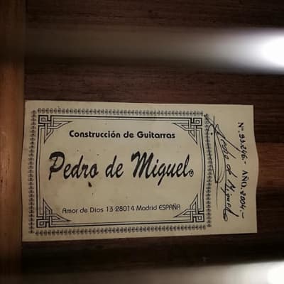 PEDRO de MIGUEL /Madrid/ 2004, 1a Master Concert Flamenca Negra image 7