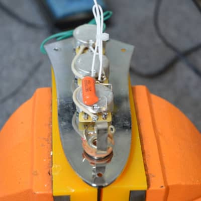 Hoagland Custom "Jaco Pastorius" Jazz Bass Wiring Harness - Handcrafted - features "Orange Drop" Cap image 3