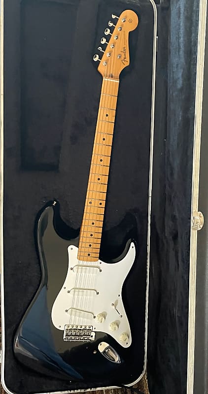 Fender Stratocaster 1987-1988 Black/White | Reverb