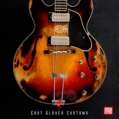 1960s Ventura Hollow body Natural/Amber Heavy Relic Made in Japan [$200 off for limited time only] image 8