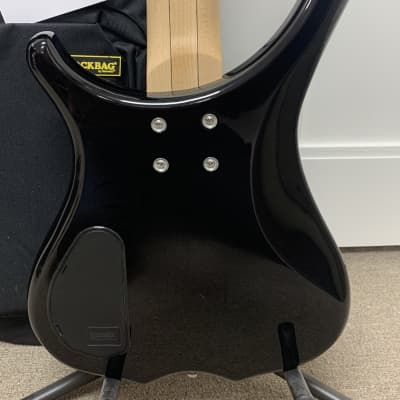 Warwick RockBass Infinity 5 String Bass Guitar w/Gig Bag Nirvana Black Transparent image 5