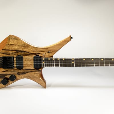 Downes Guitars Model 101H - Black Korina top headless 6-string image 1