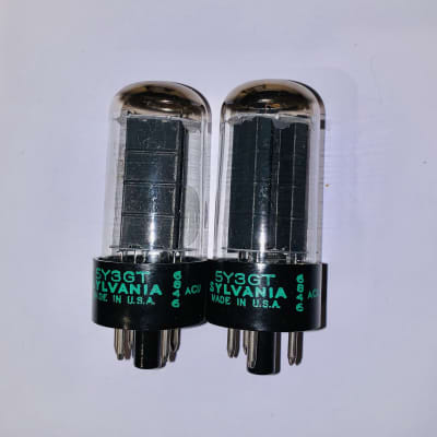 Matched Pair Sylvania JAN CHS 6B4G Vacuum Tubes, NOS | Reverb