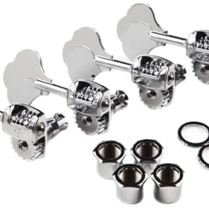 Fender 009-7336-049 American Deluxe Jazz/Precision Bass "F" Tuning Heads Left-Handed (4)