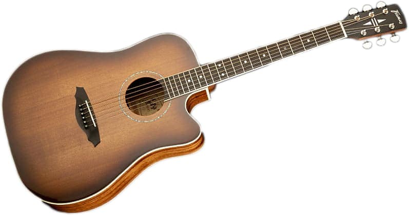 Framus FD14 M Dreadnought with Cutaway Presys II EQ Vintage Sunburst Transparent High Polish