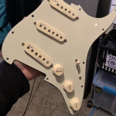 Pre-wired Fender American Elite Strat loaded pick guard SSS image 1