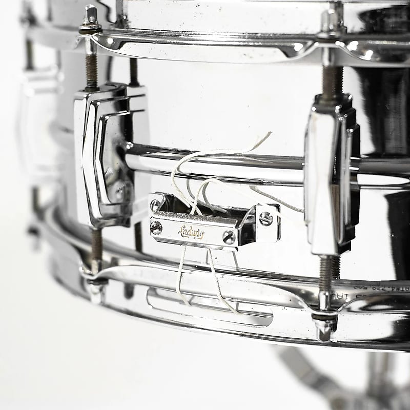 Ludwig No. 400 Supraphonic 5x14" Aluminum Snare Drum with Keystone Badge 1963 - 1969 image 4