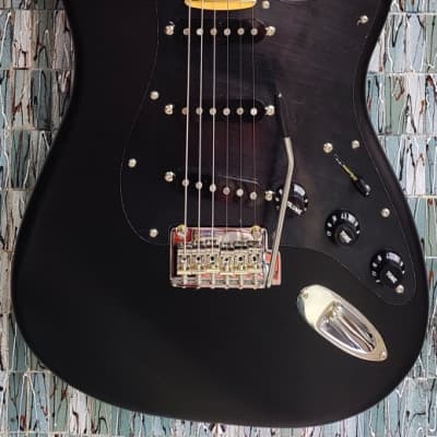Fender Limited Edition Made in Japan Hybrid II Blackout Stratocaster, Maple Fingerboard, Satin Black for sale