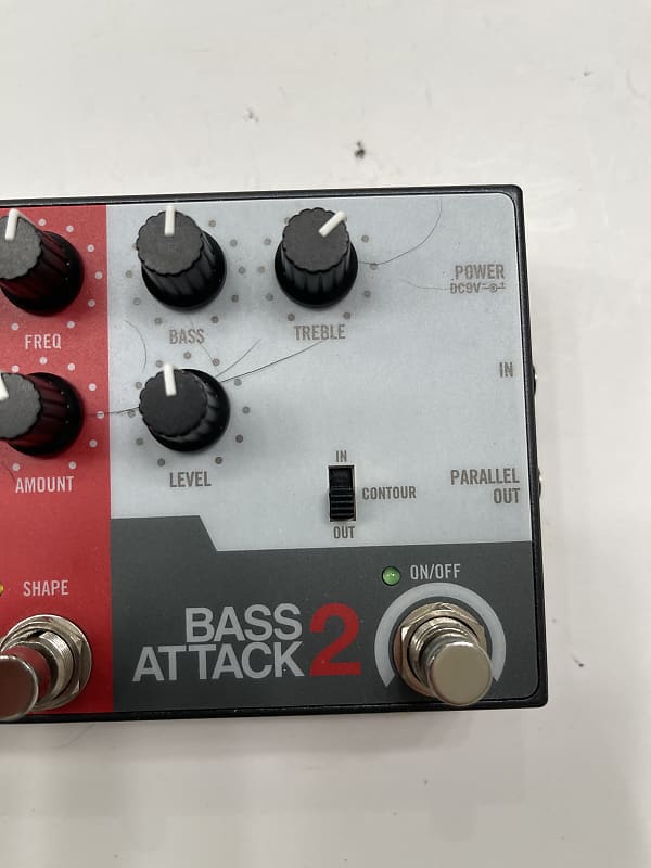 Hartke Bass Attack 2 Preamp Direct Box Overdrive Guitar Effect Pedal + Box  | Reverb