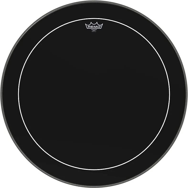 Remo 26" Pinstripe Ebony Bass Drum Head Reverb