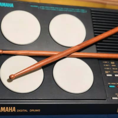 Yamaha  DD-5 Black Vintage  Digital Drums & Drumsticks 80's Vintage Drum Machine Used Tested image 5