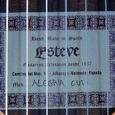 Esteve Algeria crossover cutaway / lattice braced / cedar top image 6