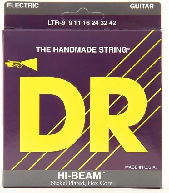 DR LTR-9 Hi-Beam Light Electric Guitar Strings (9-42) image 1