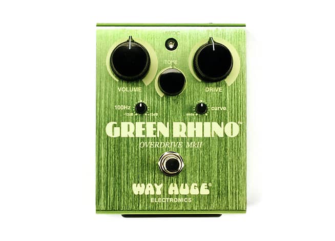 Way Huge WHE202 Green Rhino Overdrive Guitar Effects Pedal image 1