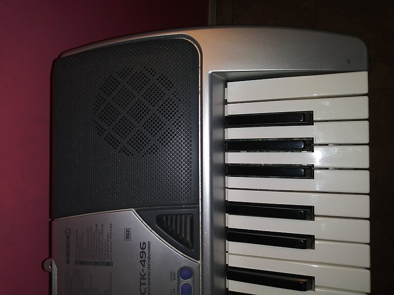 Casio CTK-496 Silver 100 Song Bank Keyboard Midi Jacks and Casio CTK-496 Silver 100 Song Bank Keyboard Midi Jacks and