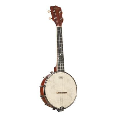 New Kala Natural Mahogany Banjo Concert Ukulele image 2