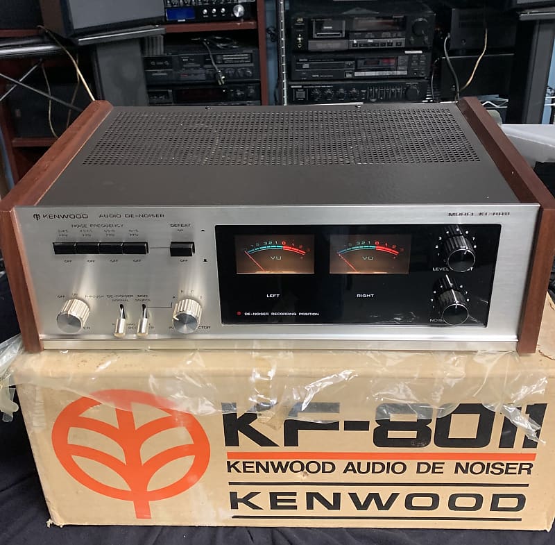 Kenwood KF-8011 Audio De-Noiser Unit. UNUSED 1970s Silver