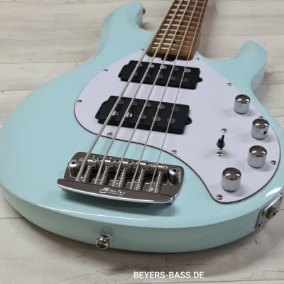 Sterling by Music Man StingRay Ray35 HH Roasted Maple, Daphne Blue image 4