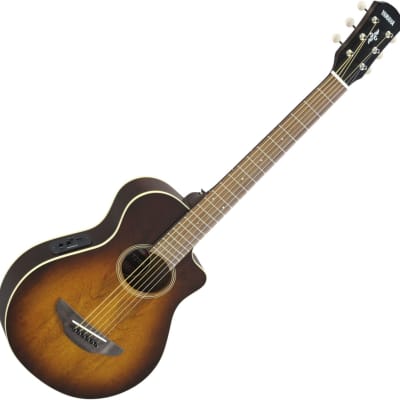Yamaha APXT2EW 3/4 Size Exotic Wood Acoustic Electric Guitar w/ Gig Bag, Tobacco Sunburst image 9