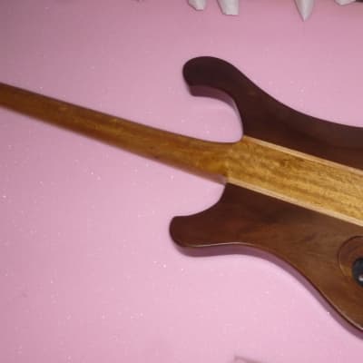 100%gouge handcarved Rickenbastard style bass guitar,3 months of work,with full hardware image 9
