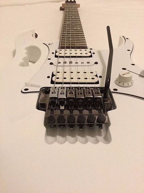 Ibanez Jem Jr 2015 White Upgrades Dimarzio Evos Reverb