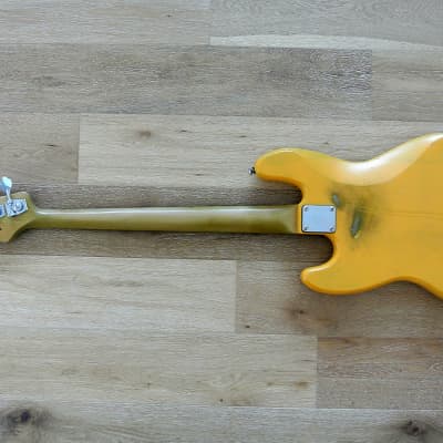 Marco Bass Guitars - TFL 4 Relic - 4 String Bass With Tulip Wood Body In Butterscotch Yellow image 6