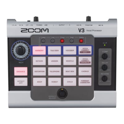 Zoom V3 Multi-Effect Vocal Processor USB Interface for Live Streaming Podcasting image 1