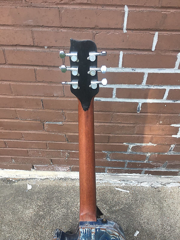 Mortillaro Slim 2022 Dirty Blue Les Paul Jr ish Electric